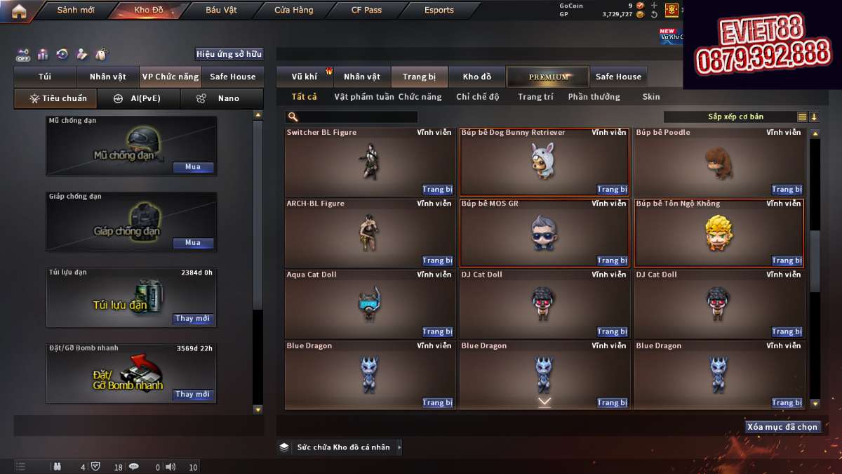 shop acc cf uy tin gia re